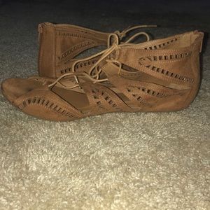 Rampage Brown Aztec Sandals